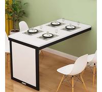 Mesa de comedor plegable montada en la pared y escritorio flotante, multifunción que ahorra espacio, escritorio para oficina en casa y computadora, simplicidad moderna para comedor y sala de estar