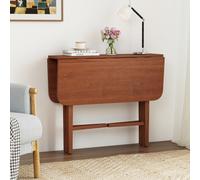 Mesa de Comedor Plegable para 2-4 , Mesa de Cocina Cuadrada con Patas de Madera de , Mesa Extensible de Estilo