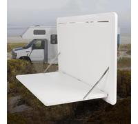Mesa de comedor plegable para caravana, diseño desplegable para colgar que ahorra espacio, resistente capacidad de 25 kg para vivir de forma compacta en caravanas y campistas