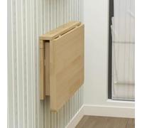 Mesa de comedor plegable pequeña montada en la pared, escritorio plegable de madera maciza que ahorra espacio para espacios pequeños, lavandería, comedor, dormitorio, oficina en casa (120 x 40 cm)