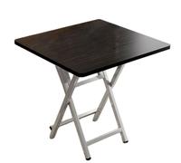 Mesa de comedor plegable portátil, mesa de cocina compacta de tablero artificial para espacios pequeños, mesa de costura ideal, conveniente y elegante (negro, 60 x 60 x 72 cm)