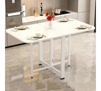 Mesa de comedor plegable que ahorra espacio, diseño extensible para sala de estar y dormitorio, muebles versátiles y elegantes, perfectos para espacios pequeños y reuniones