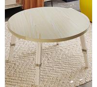 Mesa de comedor plegable que ahorra espacio, mesa auxiliar japonesa multifuncional para cocina, jardín y sofá, acabado natural, diseño compacto (60 x 42 cm)