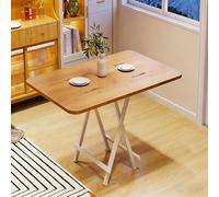 Mesa de Comedor Plegable Rectangular, Mesa de Cocina Portátil de Madera, Mesas Plegables Multifuncionales, para Apartamentos, Salas de Estar(Natural,120cm/47.2in)