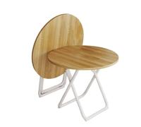 Mesa de comedor plegable redonda para 2 mesas plegables de MDF, sin instalación, mesa de almacenamiento plegable simple, mesa de comedor que ahorra espacio, mesa de cocina plegable