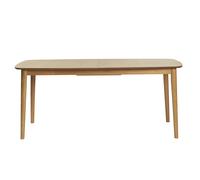 Mesa de comedor rectangular extensible de madera de roble claro 180-220 cm EGO