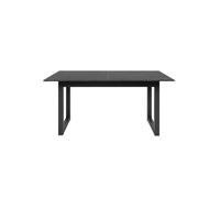 Mesa de comedor rectangular extensible efecto pizarra y antracita l160-200 cm - austin