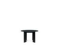 Mesa De Comedor Redonda Bevel Ø117 Negro/ Haya
