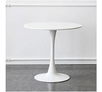 Mesa de comedor redonda de 80 cm, tablero de fibra de densidad media, mueble de comedor moderno para 2 a 4 personas, mesa de ocio, mesas de sala de estar