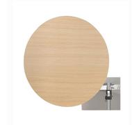 Mesa de comedor redonda de madera de 100 cm de diámetro, panel de mesa de repuesto para oficina, acabado de madera blanca (color ceniza, 16 pulgadas, 40 cm), perfecta para el hogar y la cocina