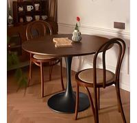 Mesa De Comedor Redonda De Madera Para 2 Personas - Mesa De Cocina Con 2 Sillas - Mesa De Recepción Para Sala De Estar - Ideal Para Espacios Pequeños Y Cenas Acogedoras, Un Solo Color, 90 X 90,1 X 73