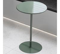 Mesa de comedor redonda de metal para bistró, mesa alta que ahorra espacio, ideal para cocina y sala de estar, diseño de hierro resistente para café y té