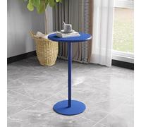 Mesa de comedor redonda de metal para patio, moderna mesa de bistró para 2-4 personas de altura 50/62/72 cm, marco de metal resistente, perfecta para sala de estar y bar (tamaño: 40 x 62 cm)