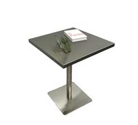 Mesa de comedor redonda moderna y minimalista de acero inoxidable, 70 cm / 27.5in, mesa auxiliar multicolor para sala de estar, cafetería, bar, pub, elegante, duradera, perfecta para restaurantes