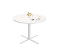 Mesa de Comedor Redonda para 4 Personas Alto de 74,8 cm Blanco Nieve