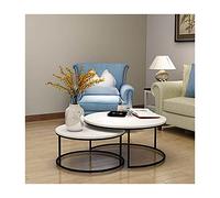 Mesa de comedor redonda pequeña mesa de oficina mesa de reunión de café para cocina, sala de estar, mesa pequeña impermeable de escritorio (color: 2, tamaño: 1) (2 1) (2 1)