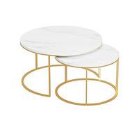 Mesa de comedor redonda pequeña mesa de oficina mesa de reunión de café para cocina, sala de estar, mesa auxiliar impermeable para escritorio al aire libre (color: 3, tamaño: 1) (3 1)