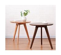 Mesa de comedor redonda pequeña mesa de oficina mesa de reunión de café para habitación, mesa pequeña de fácil montaje para dormitorio (color: madera, tamaño: 1) (madera 1)