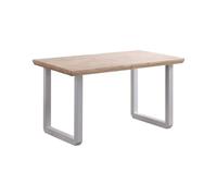 Mesa de comedor roma extensible roble - blanco 220 x 80 x cm