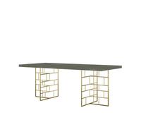 Mesa de comedor rose hill 200x90x76 verde 76 cm