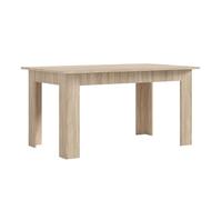 Mesa de comedor salón fija nur estilo contemporáneo color roble sonoma 138x80 cm