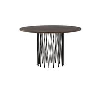 Mesa de comedor stone 120x120x74 marrón 120 cm