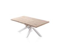 Mesa de comedor xena fit 180 roble - blanco 180 x 76 x cm