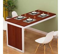 Mesa de comedor y escritorio plegable de pared, escritorio flotante multifunción que ahorra espacio para oficina en casa, diseño moderno y sencillo, ideal para comedor y sala de estar (marrón A, 90 x