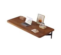Mesa De Computadora Plegable Montada En La Pared, Escritorio Plegable Flotante De Madera Resistente, Banco De Trabajo En Casa Con Trípode De Metal, Capacidad De Carga De 75 Kg(Brown,100x30cm)