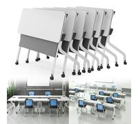 Mesa de Conferencia abatible con Ruedas para capacitación y formación.