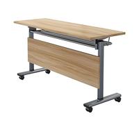 Mesa de Conferencia Plegable Moderna sobre Ruedas silenciosas Flip Flip Top Tope Mobile Tape de Entrenamiento para el Aula de la Oficina y Sala de reuniones 140 * 40 * 75cm Beauty Comes