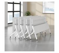 Mesa de Conferencia Plegable, Paquete de 4 con Ruedas bloqueables, mesas móviles abatibles para seminarios y capacitación, reuniones y Eventos en aulas de Oficina, diseño Que