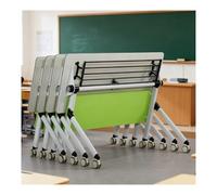 Mesa de conferencias Plegable Modular Ajustable y Moderna con Ruedas bloqueables: soluciones for reuniones dinámicas y capacitaciones.(47 * 16 * 29.5in)