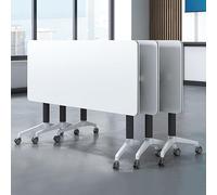 Mesa de conferencias plegable portátil, ligera, fácil de almacenar y transportar, ideal para oficinas, escuelas, oficinas en casa, diseño versátil y compacto para reuniones y eventos