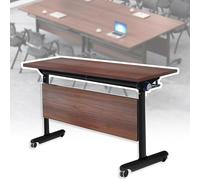 Mesa de conferencias plegable portátil, ligera y duradera, ideal para reuniones de oficina y escuela