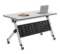 Mesa de conferencias plegable portátil, mesa de oficina ligera y enrollable para reuniones, eventos y entrenamiento, ideal para oficina en casa y uso al aire libre