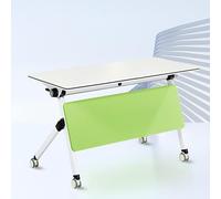 Mesa de conferencias plegable portátil, mesa de reuniones de oficina independiente que ahorra espacio para eventos y espacios de trabajo, fácil instalación, diseño compacto para mayor comodidad