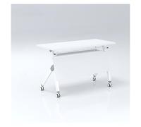 Mesa de conferencias Plegable sobre Ruedas para Salones de Entrenamiento en el Aula de Oficina Mesa de reunión de reunión rodante con volteo 120 * 40 * 7 Beauty Comes