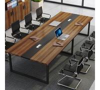 Mesa de conferencias rectangular grande con metal resistente e 160 x 120 x 74 cm, ideal para reuniones y colaboraciones en el diseño de oficinas para espacios de trabajo profesionales