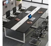 Mesa de conferencias rectangular grande de metal resistente e escritorio de oficina para reuniones, espacioso, 160 x 120 x 74 cm, diseño ideal para colaboración y trabajo en equipo