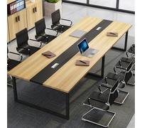 Mesa de conferencias rectangular grande de metal resistente e ideal para salas de conferencias Dimensiones: 120 x 60 x 74 cm, perfecta para colaboraciones y trabajo en equipo