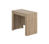Mesa de consola extensível efeito madeira