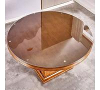 Mesa de cristal redonda de 60 cm, mesa de comedor transparente, cristal de repuesto para sala de estar, ideal para mesas de 50 a 90 cm, diseño elegante