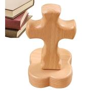 Mesa de cruz de madera - de cruz de madera portátil, bandeja de mesa con diseño cruzado | cruz de bolsillo, colgante de cruz de madera portátil, regalo religioso para adultos