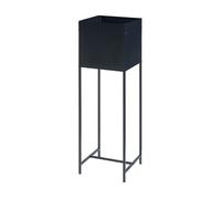 Mesa de cultivo porsgrunn metal 100x30x30cm - negro [en.casa]