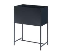 Mesa de cultivo porsgrunn metal 70x50x30cm - negro [en.casa]