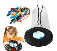 Mesa de desenredar cuerda - Puzzle de cuerda apilable para niños, práctica actividad cognitiva, tabla de aprendizaje duradera, perfecta para cumpleaños, Pascua, día del niño, aula, diversión familiar