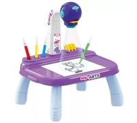 Mesa de dibujo con proyector - morada