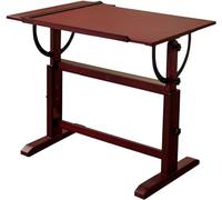 Mesa de dibujo con superficie inclinada y regla para proyectos de arte y escritura, perfecta para artistas y estudiantes