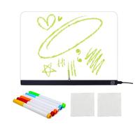 Mesa de dibujo LED - Pizarra para notas reutilizable con LED, tablero borrable magnético brillante | Bloc de dibujo acrílico en seco | Pizarras luminosas para niños y niñas